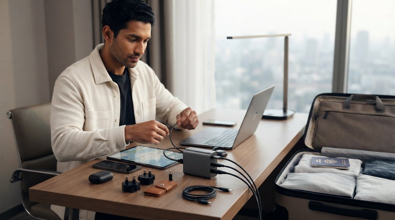 Satechi 145w Usb-C 4-Port Gan Travel Charger
