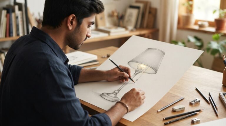 Lamp Bulb Drawing