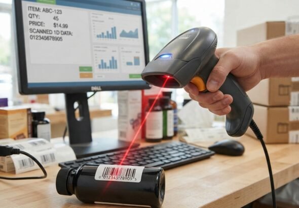 Adesso Nuscan 1600u 1d Handheld Ccd Barcode Scanner