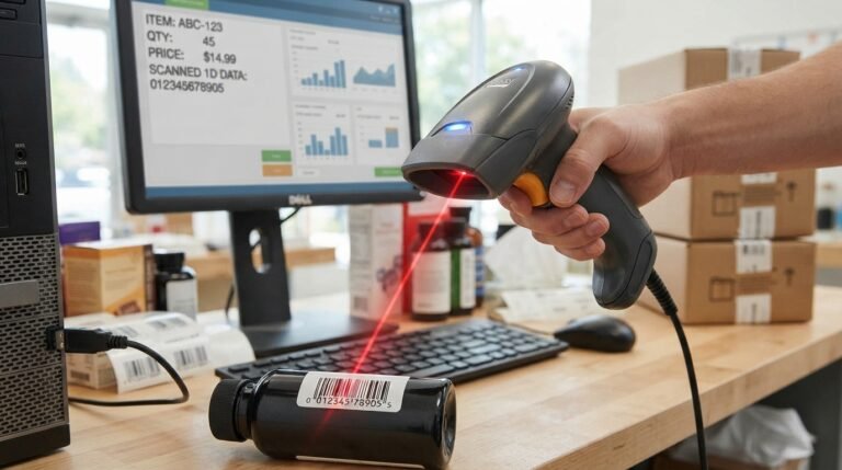 Adesso Nuscan 1600u 1d Handheld Ccd Barcode Scanner